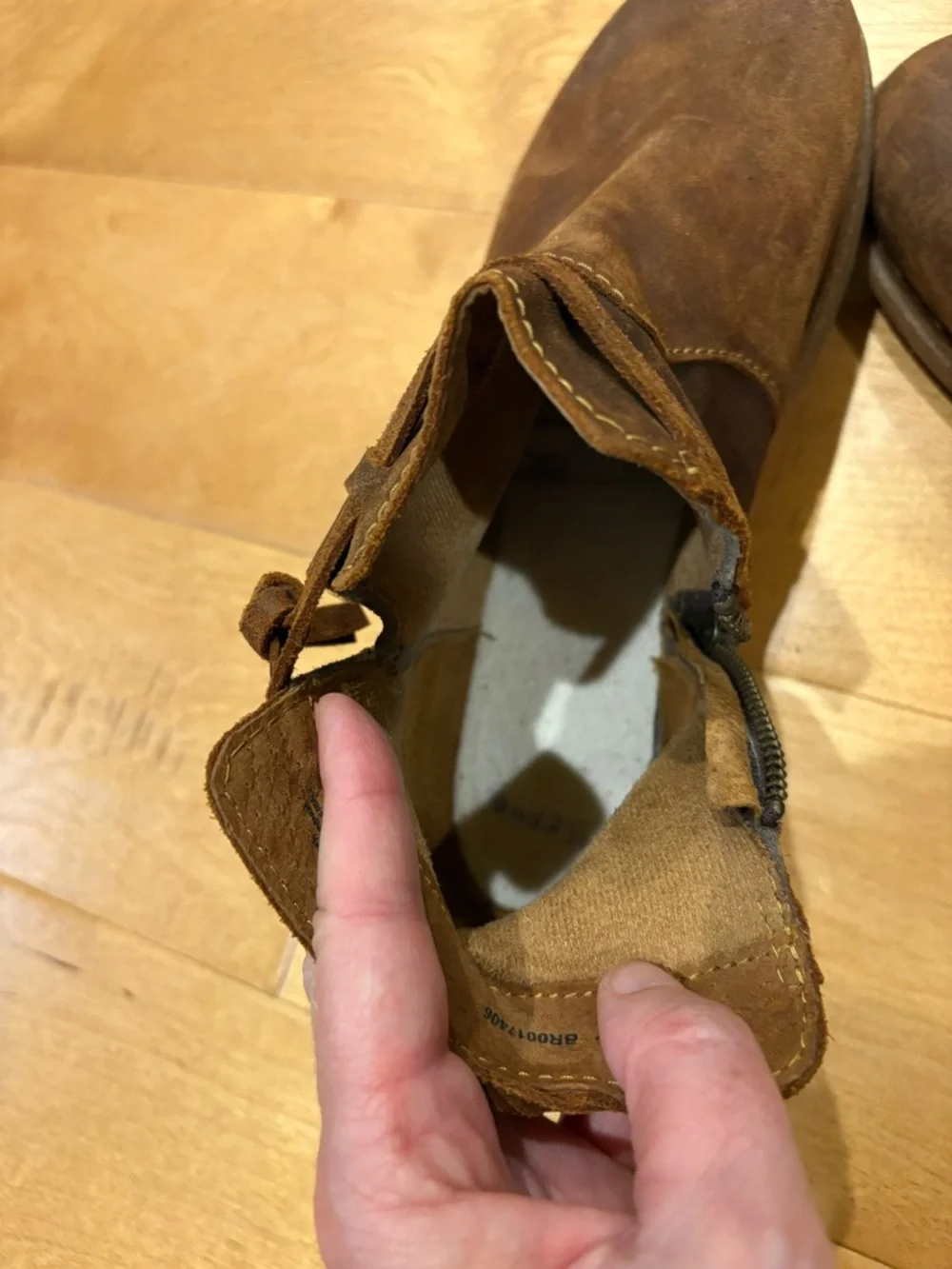 Born Tarkiln distressed brown suede ankle booties western sz 40-41 10